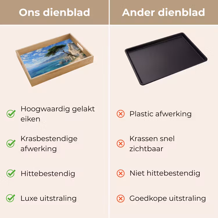 Dienblad - Rotsen - Kustlijn - Boom - Bergen — 3