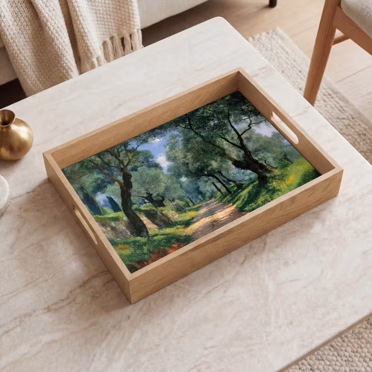 Dienblad - Pad - Bomen - Schaduw - — 2