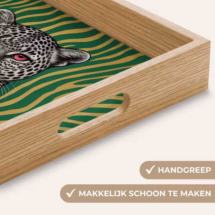 Dienblad - Panter - Zebrapatroon - Groen — 5