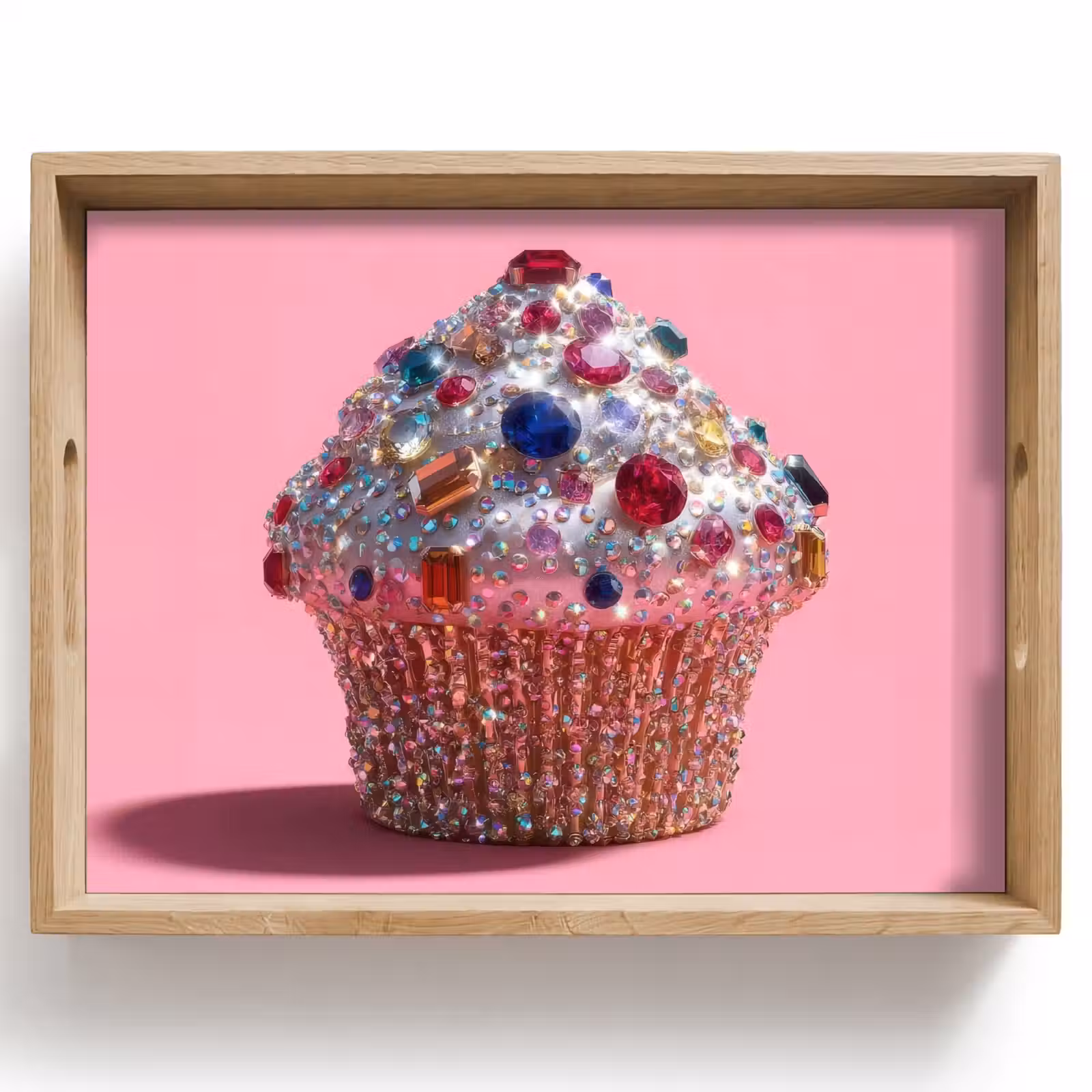 Dienblad - Cupcake - Kleurrijk - Edelstenen — 1