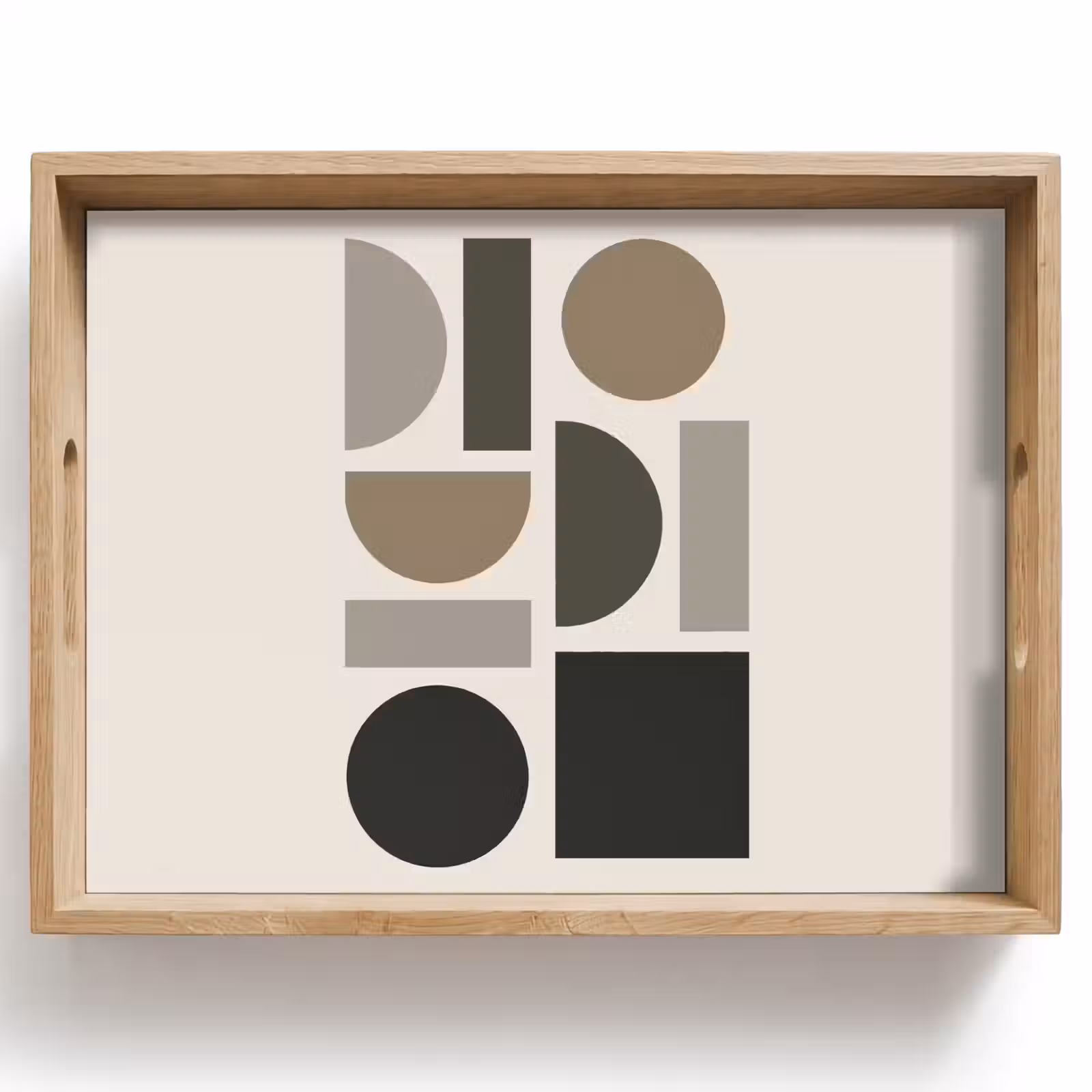 Dienblad - Natuurlijke tinten - Grafisch - Verticale compositie — 1