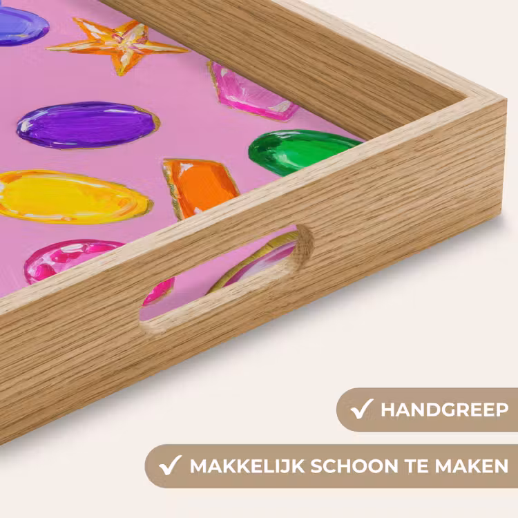 Dienblad - Edelstenen - Vormen - Hartje - Kleurrijk — 5