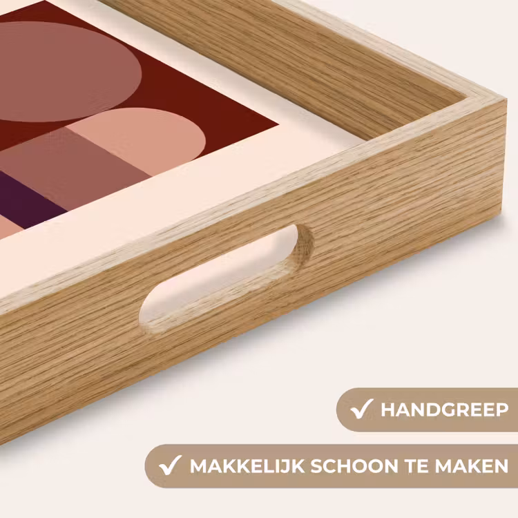 Dienblad - Geometrisch - Cirkels - Rood — 5