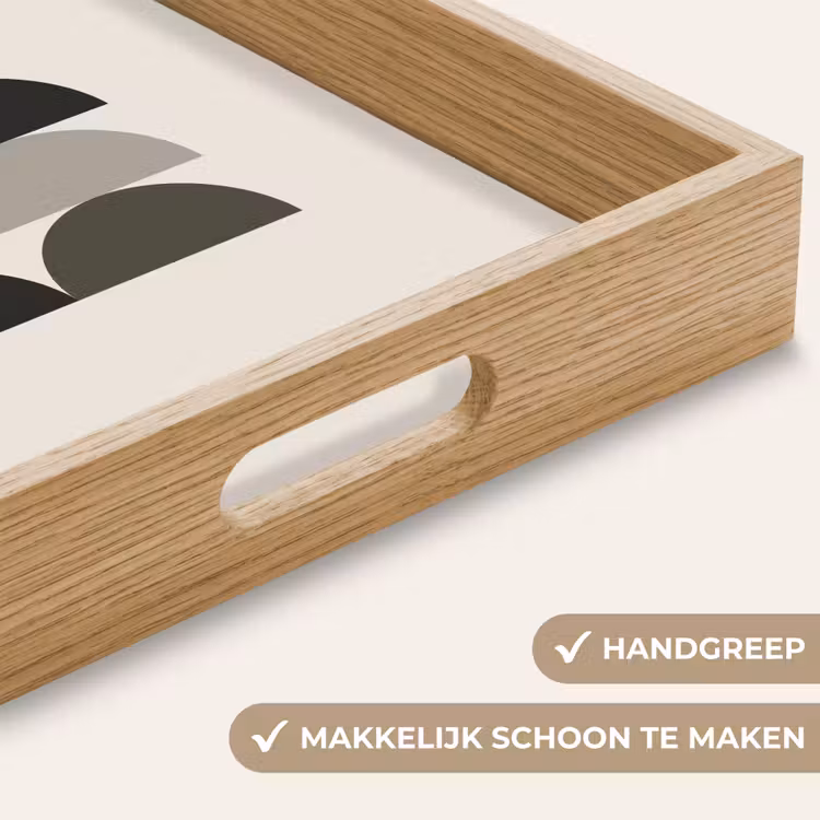 Dienblad - Halve cirkels - Aardetinten - Grafisch — 5