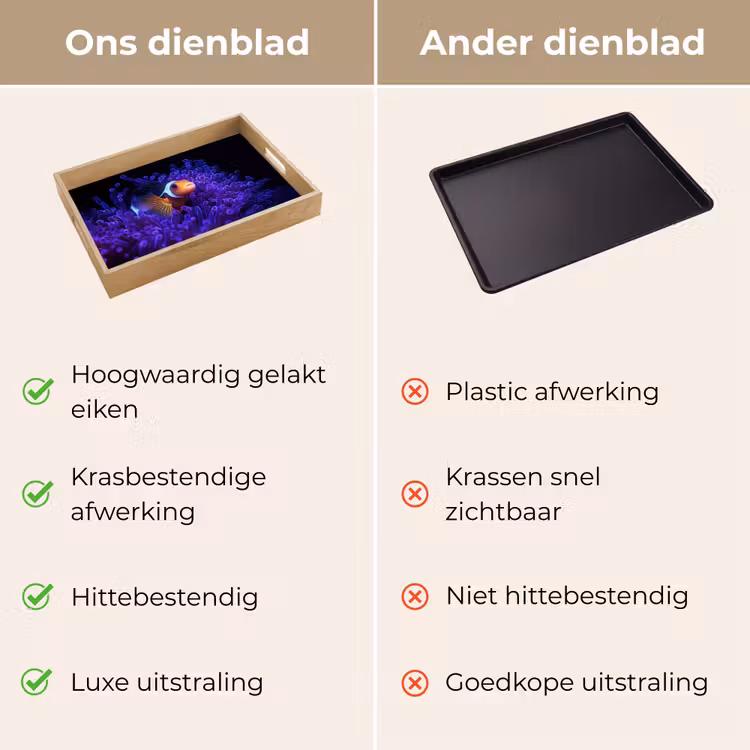 Dienblad - Koraal - Vis - Oranje - Zee — 3