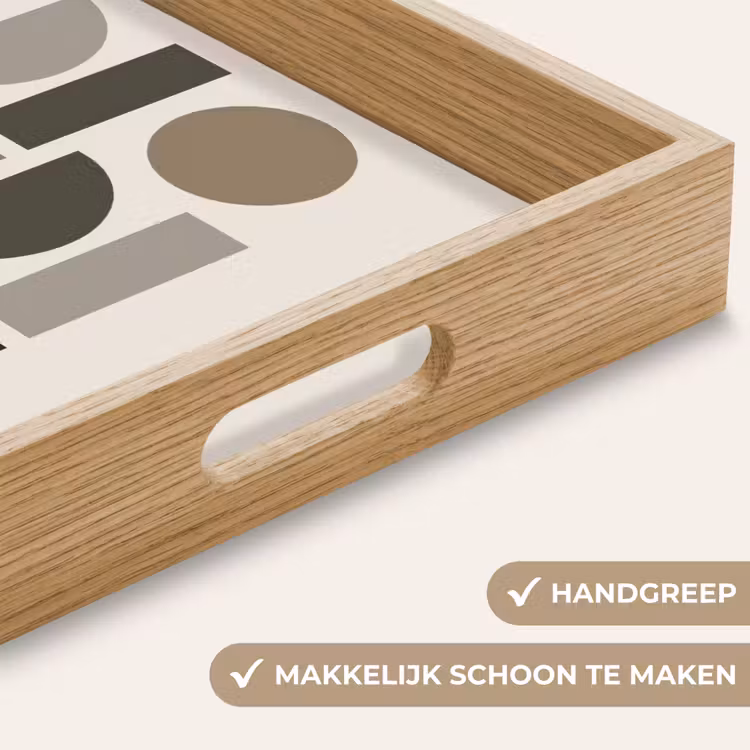Dienblad - Natuurlijke tinten - Grafisch - Verticale compositie — 5