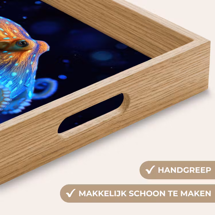Dienblad - Octopus - Stippen - Blauw - Zee — 5