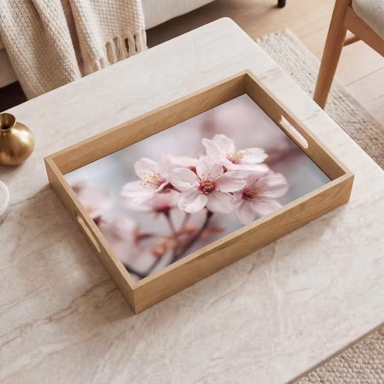 Dienblad - Bloesems - Meeldraden - Geel - Wazig — 2