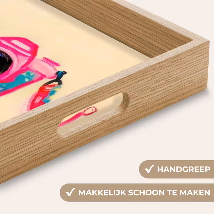 Dienblad - Camera - Memories - Roze - Geschilderd — 5