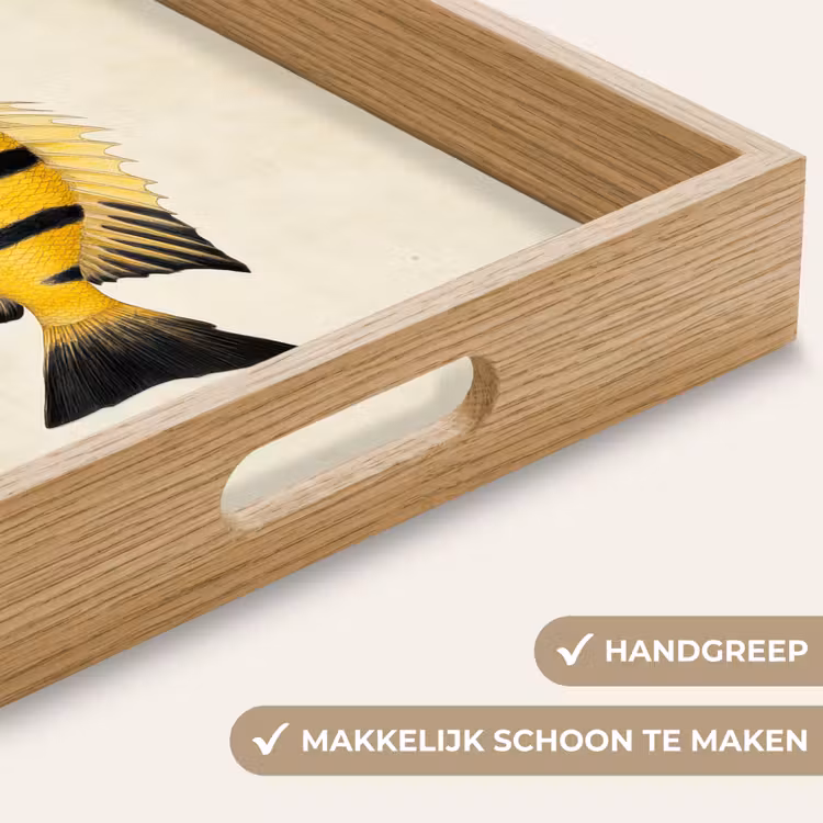 Dienblad - Geel - Vis - Strepen - Tropisch — 5