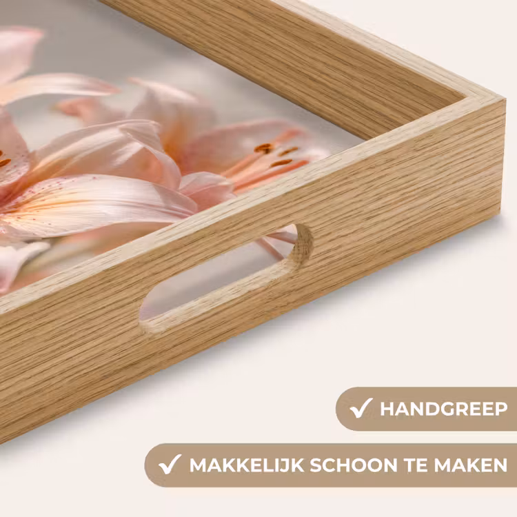 Dienblad - Lelies - Meeldraden - Roze - Wazig — 5