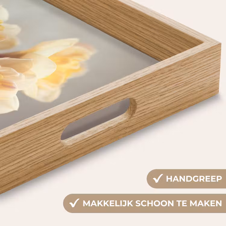 Dienblad - Narcissen - Geel - Bloemblaadjes — 5