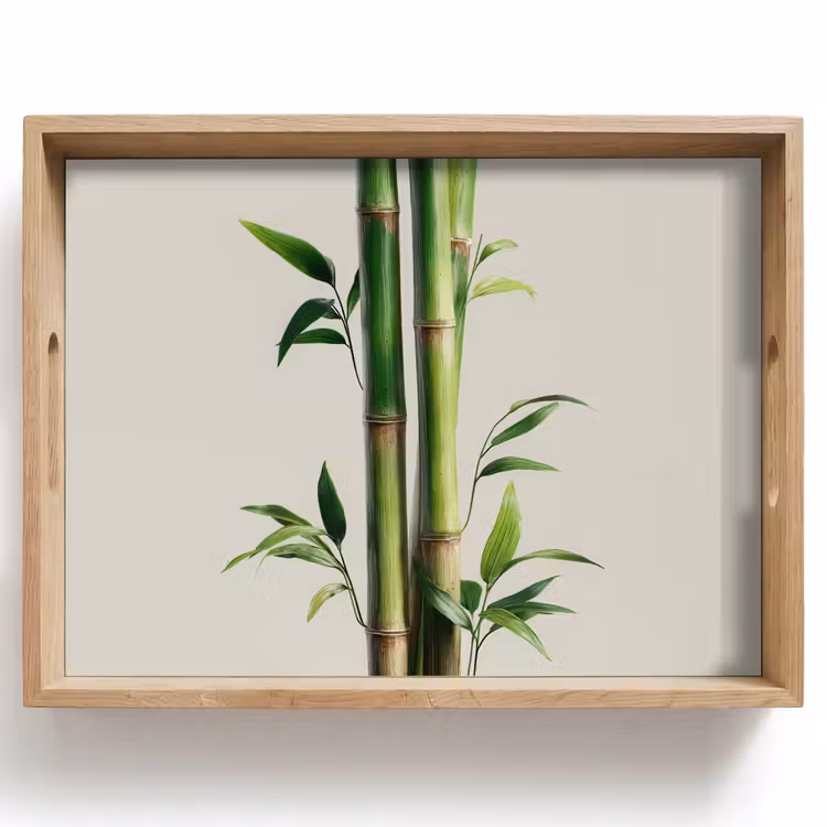 Dienblad - Bamboestengels - Sierlijk - Groen — 1