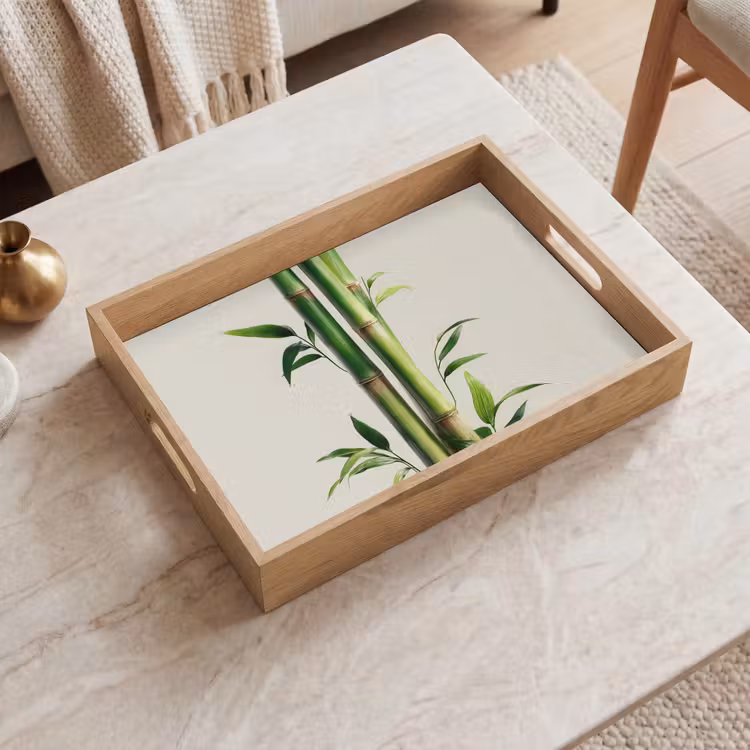 Dienblad - Bamboestengels - Sierlijk - Groen — 2