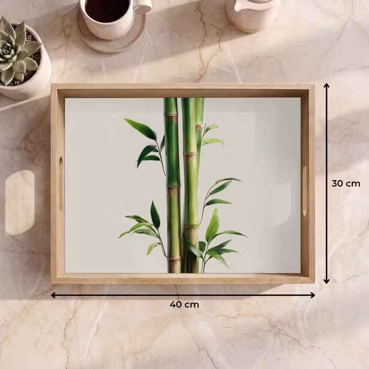 Dienblad - Bamboestengels - Sierlijk - Groen — 9