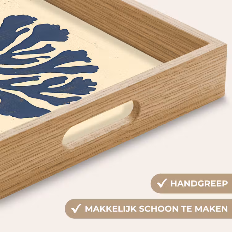 Dienblad - Blauw koraal - Vertakkingen - Beige — 5