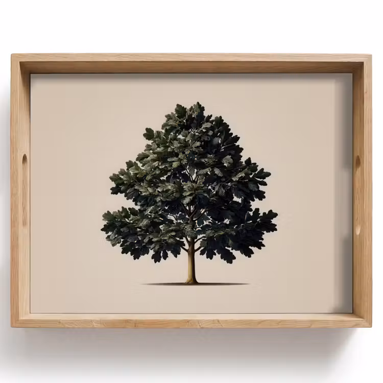 Dienblad - Eikenboom - Schaduw - Egaal — 1