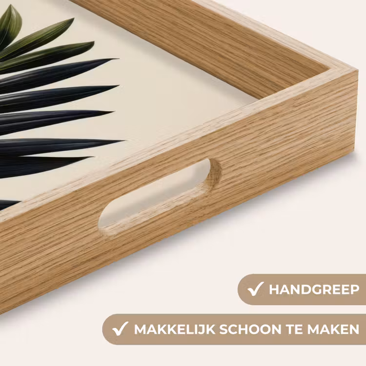 Dienblad - Palmblad - Donkere bladen - Subtiel — 5