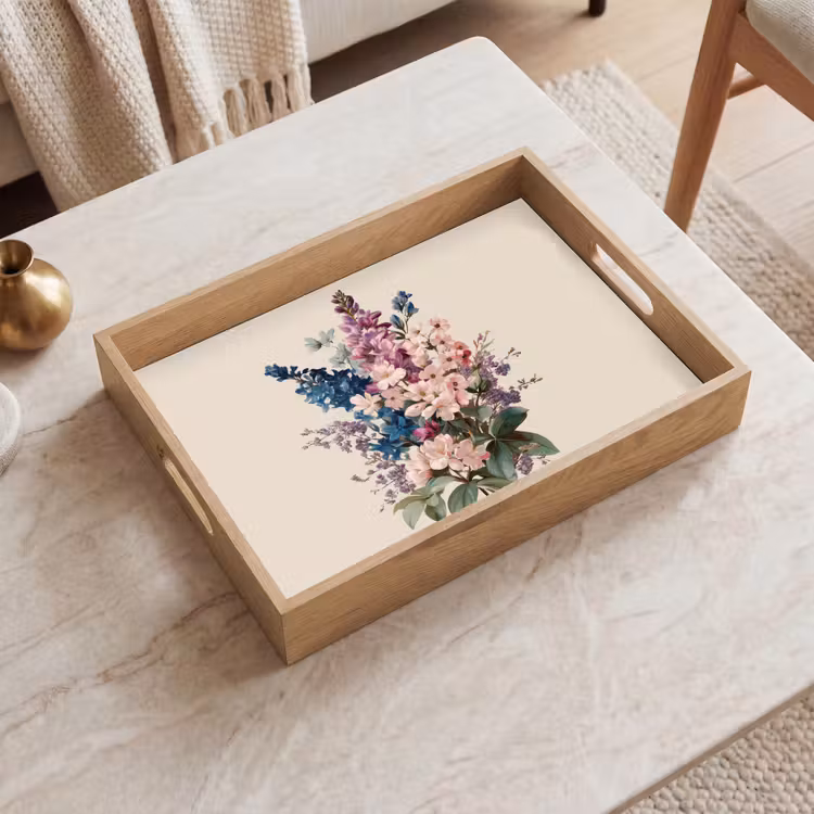 Dienblad - Boeket - Beige - Harmonieus - Subtiel — 2