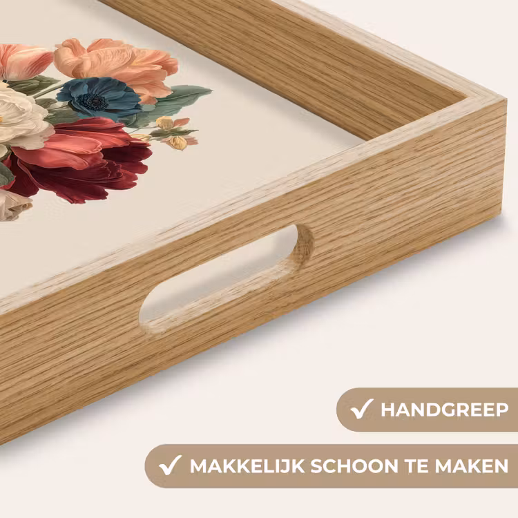 Dienblad - Boeket - Warme tinten - Elegant — 5