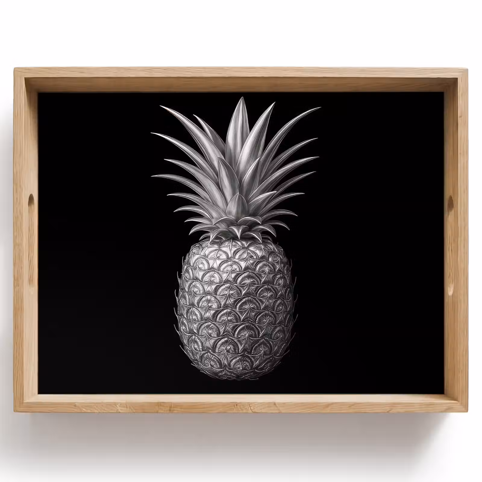 Dienblad - Ananas - Gedetailleerd - Bladeren — 1
