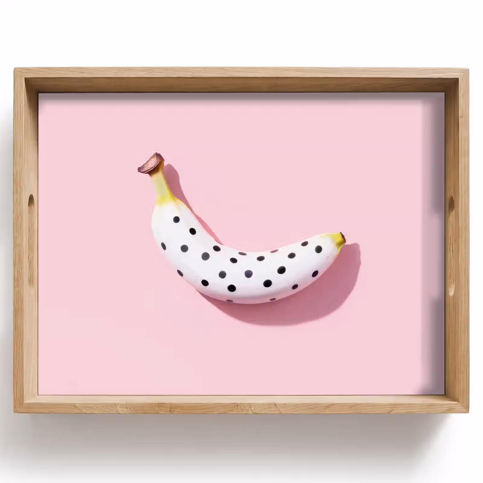 Dienblad - Banaan - Stippen - roze — 1