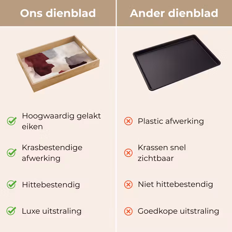 Dienblad - Abstract - Kleurbakken - Rood — 3
