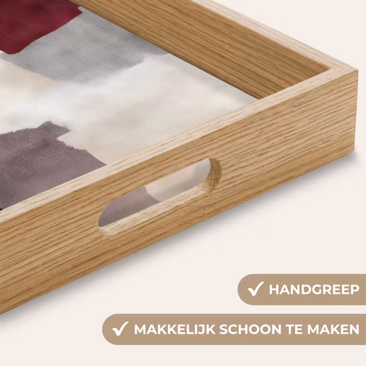 Dienblad - Abstract - Kleurbakken - Rood — 5