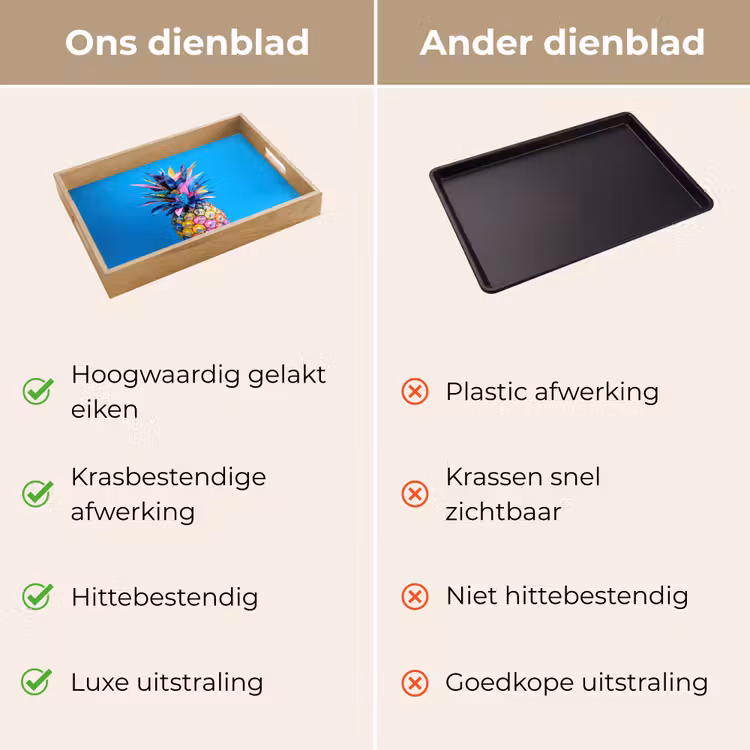Dienblad - Ananas - Blauw - Tropisch - Vrolijk — 3