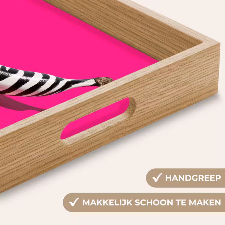 Dienblad - Banaan - Zebraprint - Roze — 5