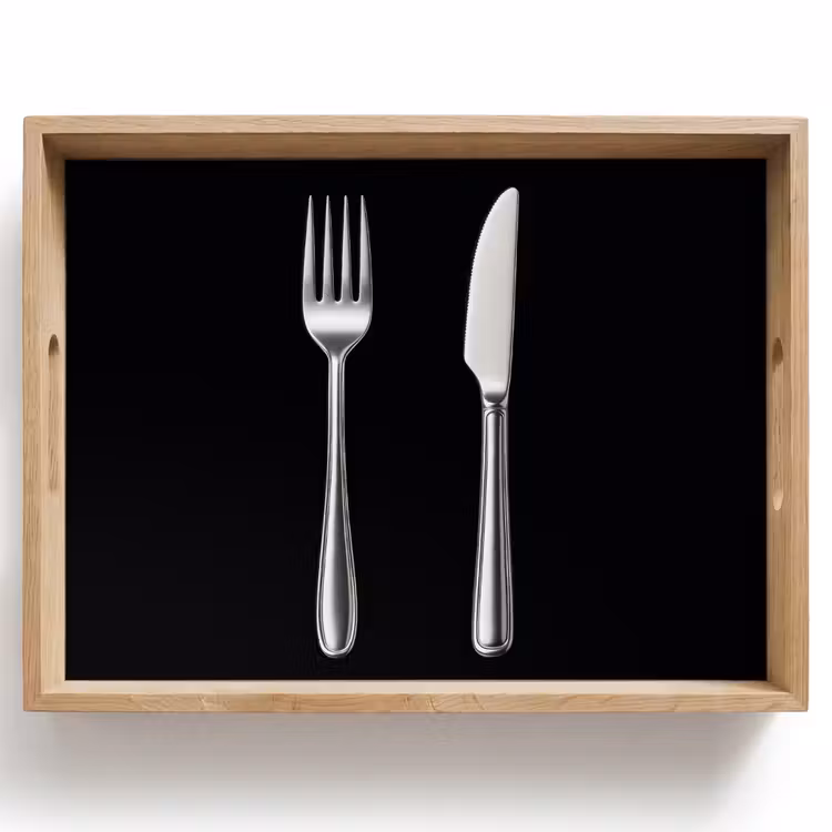 Dienblad - Bestek - Klassiek - Elegant — 1