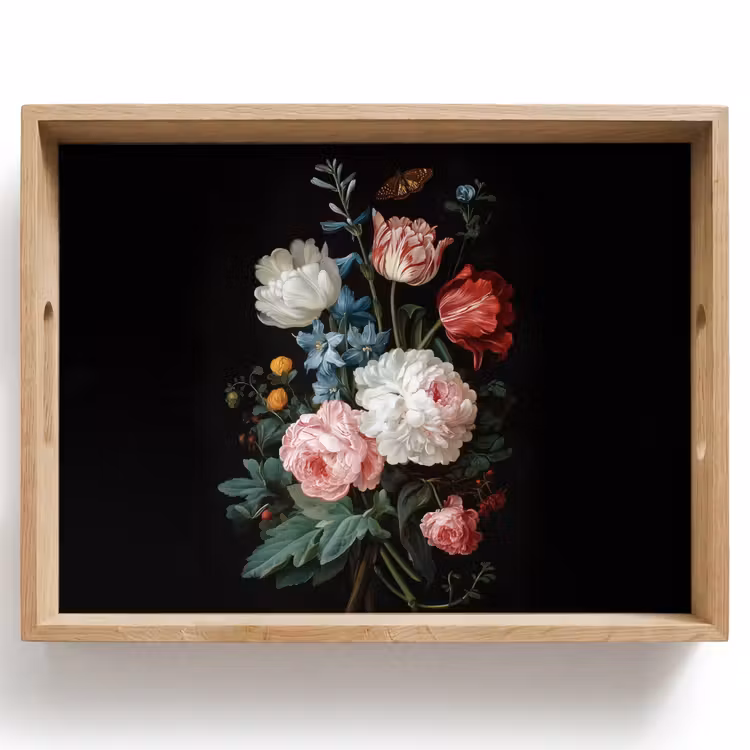 Dienblad - Boeket - Kleurrijk - Klassiek — 1
