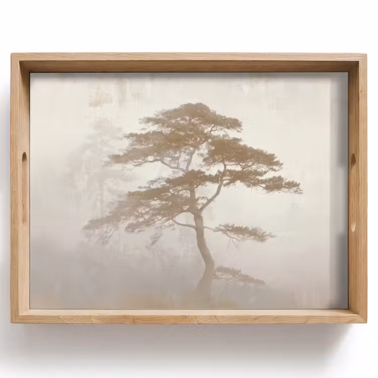 Dienblad - Boom - Oosterse stijl - Landschap — 1