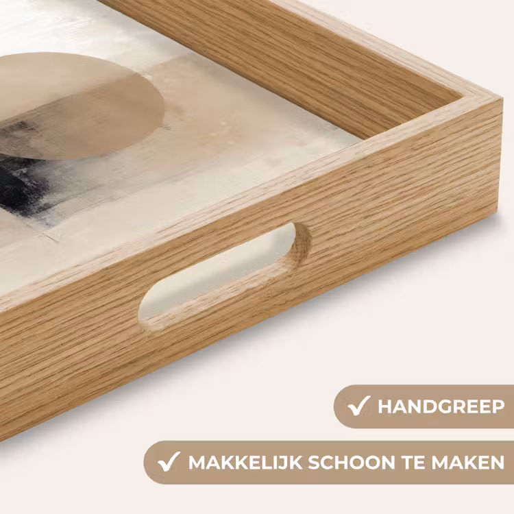 Dienblad - Cirkel - Compositie - Diepte - Beige — 5