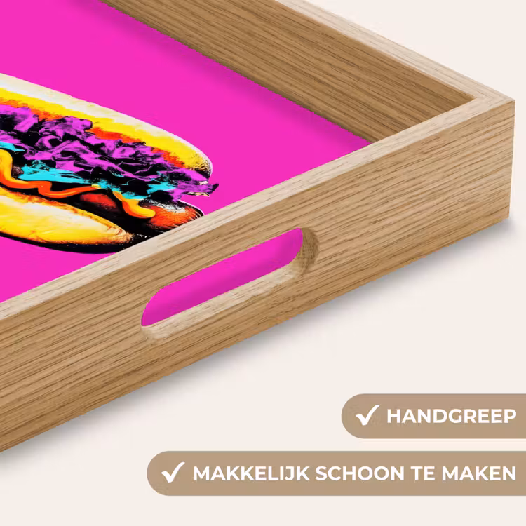 Dienblad - Hotdog - Roze - Retro — 5