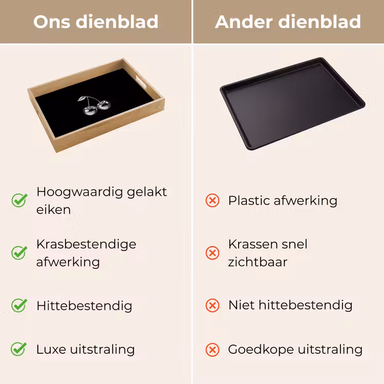 Dienblad - Kers - Luxueus - Metallic — 3