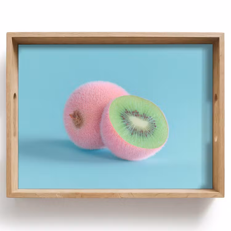 Dienblad - Kiwi - Blauw - Surrealistisch — 1