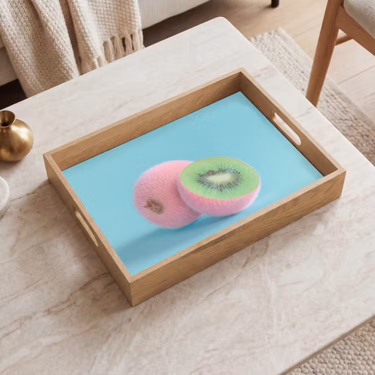 Dienblad - Kiwi - Blauw - Surrealistisch — 2