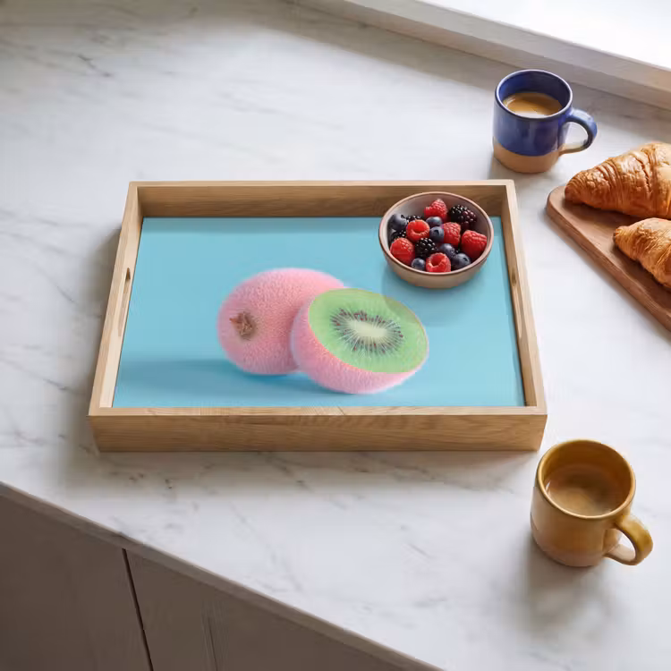 Dienblad - Kiwi - Blauw - Surrealistisch — 4