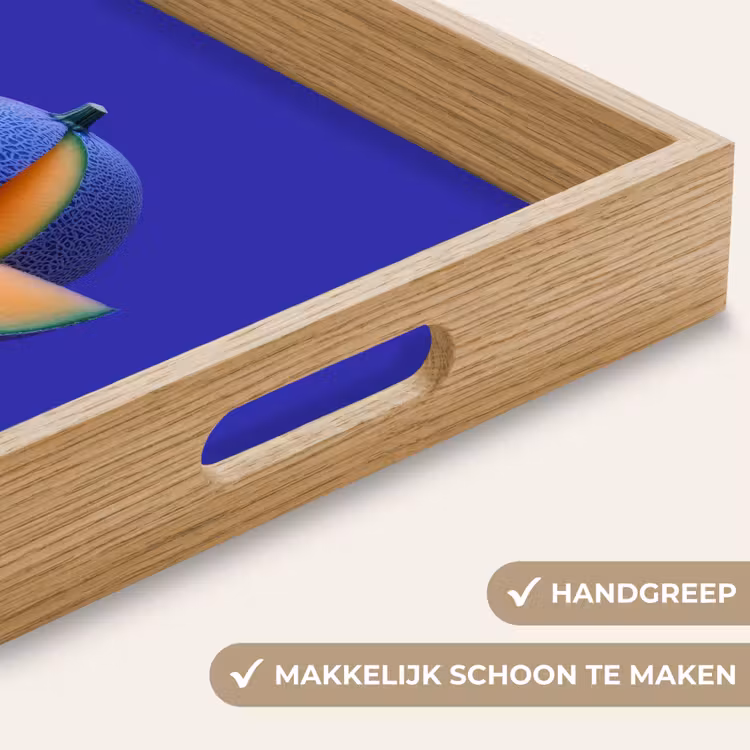 Dienblad - Meloen - Blauw - Oranje - Kunstzinnig — 5