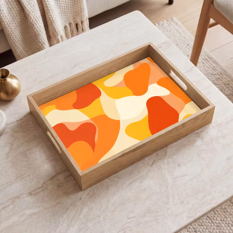 Dienblad - Abstract - Vormen - Oranje — 2