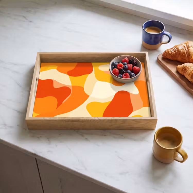 Dienblad - Abstract - Vormen - Oranje — 4