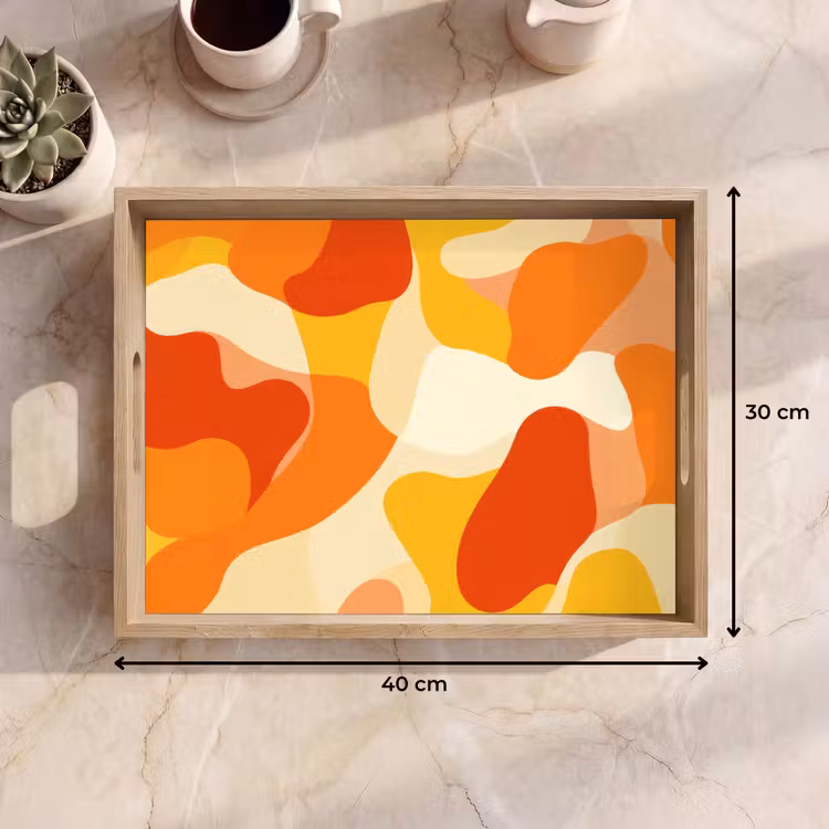 Dienblad - Abstract - Vormen - Oranje — 9