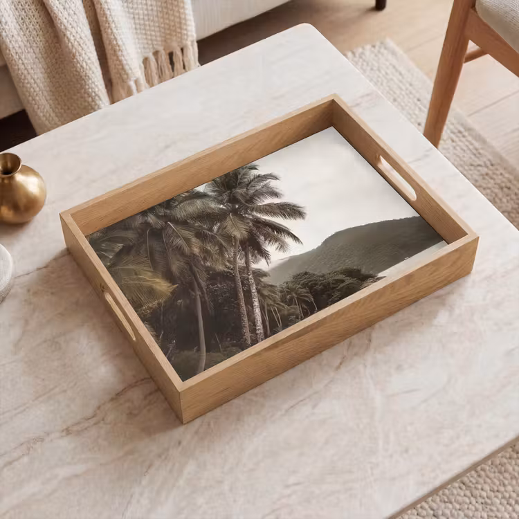 Dienblad - Eiland - Palmboom - Zee — 2