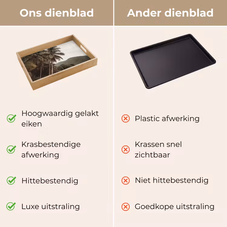 Dienblad - Eiland - Palmboom - Zee — 3
