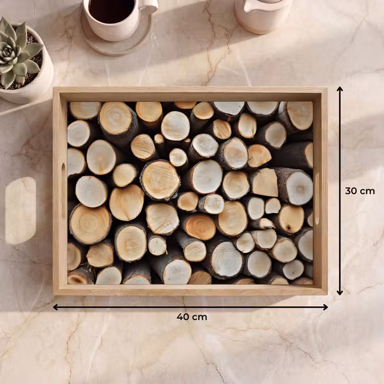 Dienblad - Hout - Boomstammen - Textuur — 9