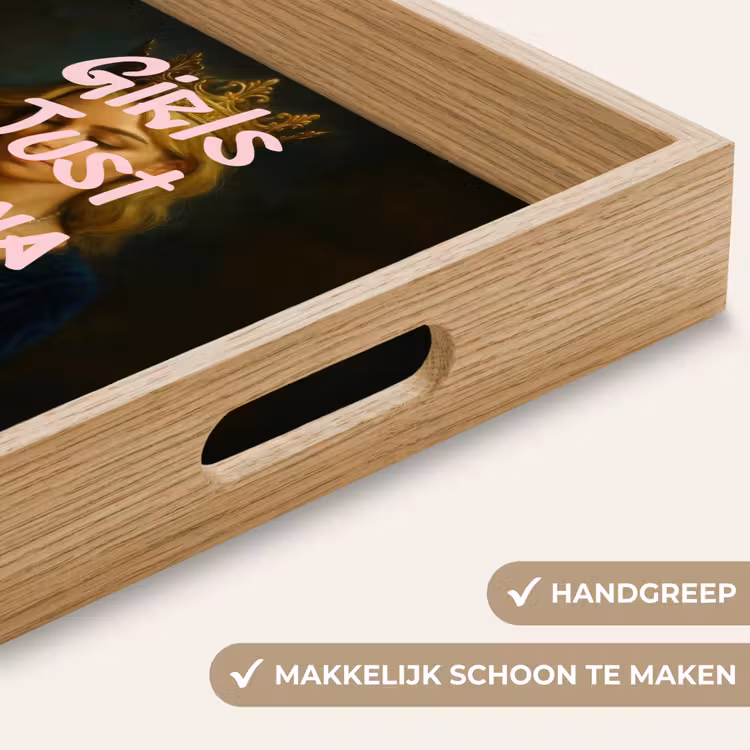 Dienblad - Kroon - Vrouw - Jurk - Opvallend — 5