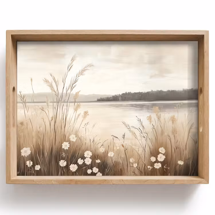 Dienblad - Meer - Water - Natuur - Beige — 1