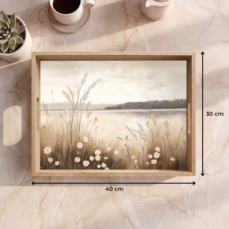 Dienblad - Meer - Water - Natuur - Beige — 9