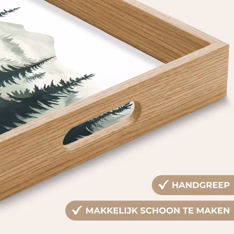 Dienblad - Pad - Bomen - Bos - Illustratie — 5